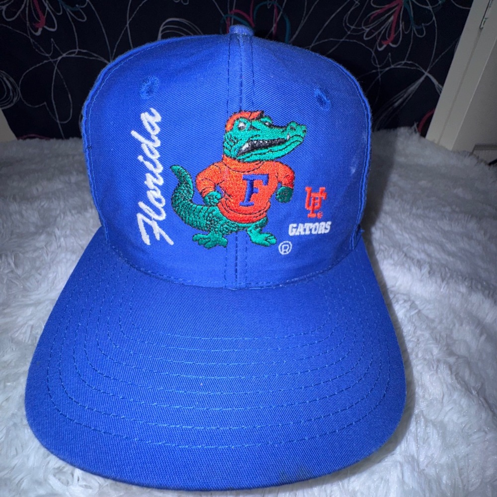 Front Row Florida Gators Hat Mens OSFM Blue Excellent Vintage 90s Snapback Cap